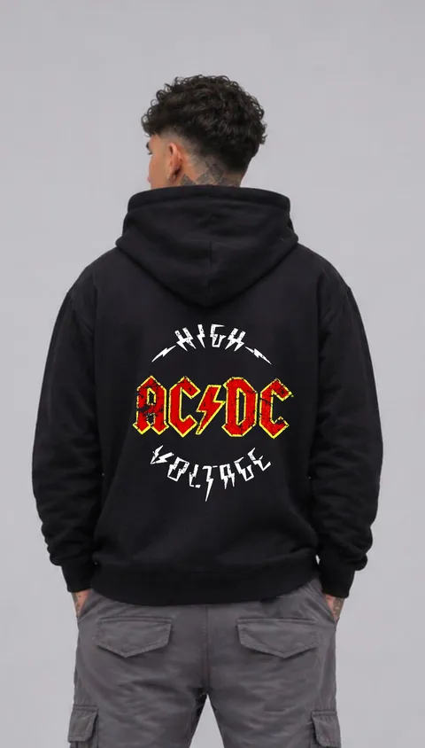 Buzo Oversize AC/DC, vista 1