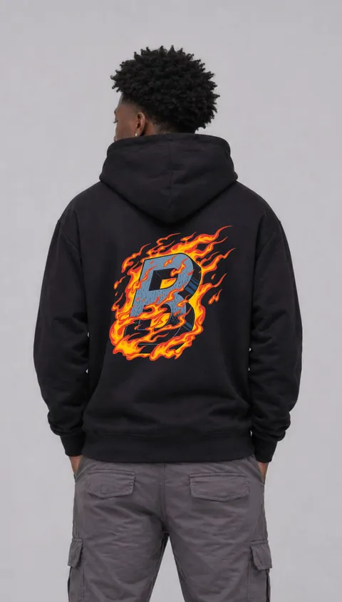 Buzo Oversize Bilbao Fire, vista 1