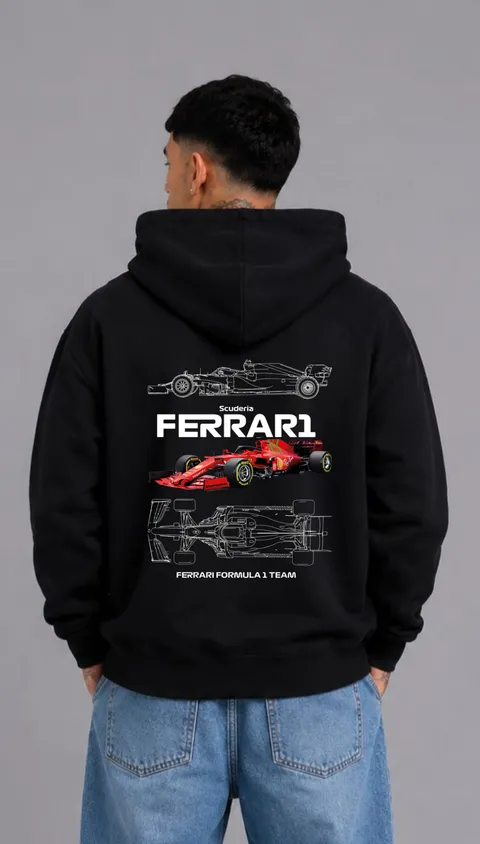 Buzo Oversize Ferrari, vista 1