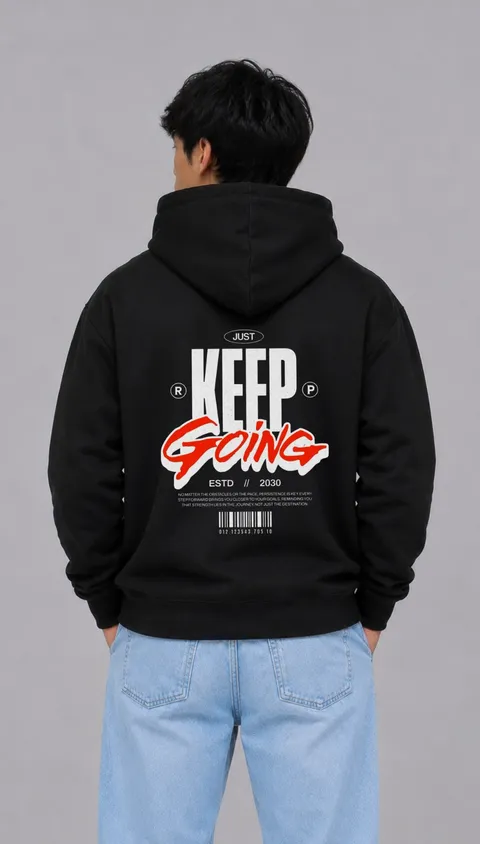 Buzo Oversize Keep Going, vista 1