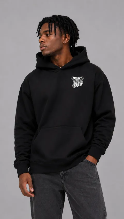 Buzo Oversize Money Rules, vista 2