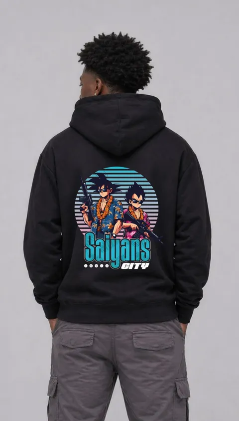 Buzo Oversize Saiyans City, vista 1