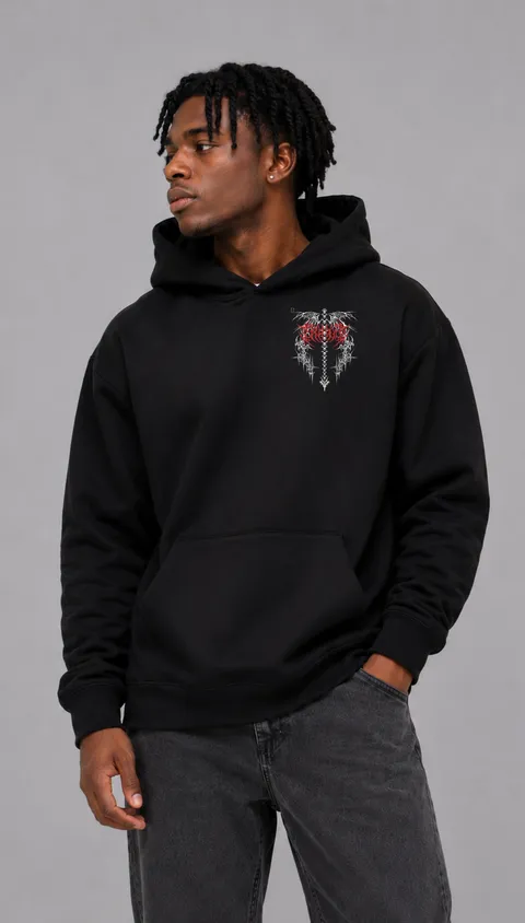 Buzo Oversize Skull Winds, vista 2