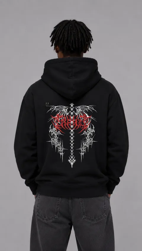 Buzo Oversize Skull Winds, vista 1