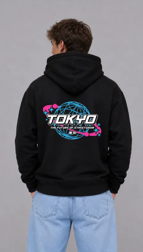 Buzo Oversize Tokyo Streetwear, vista 1