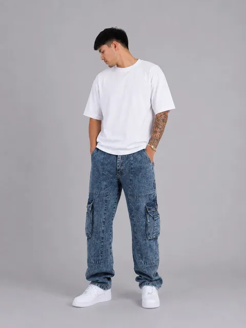Jean Mom Cargo Dallas, vista 3