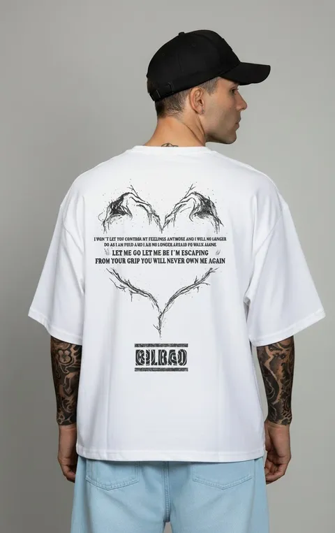 Remera Boxy Let Me Go, vista 3