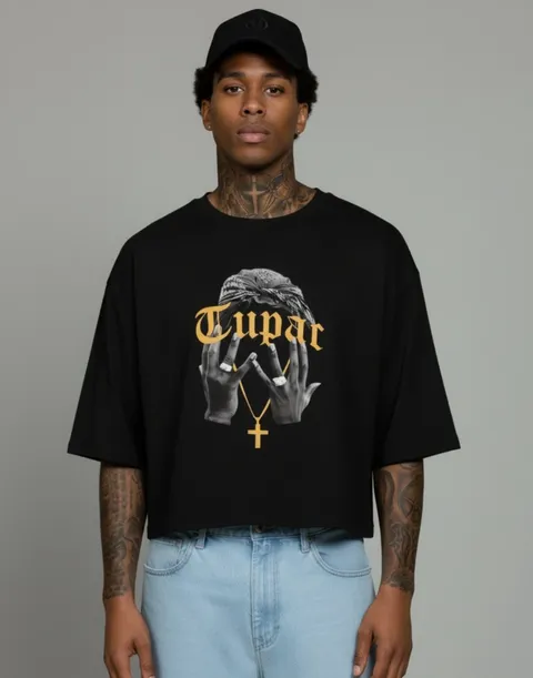 Remera Boxy Tupac, vista 1
