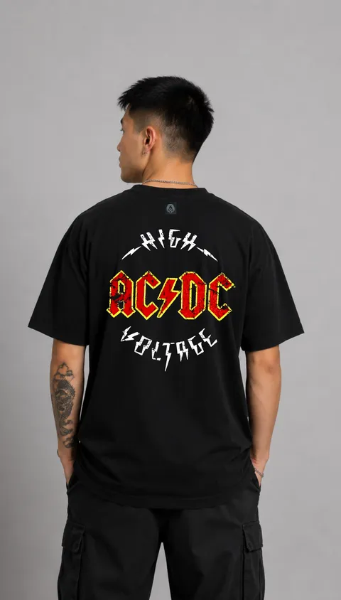 Remera Over AC/DC, vista 1