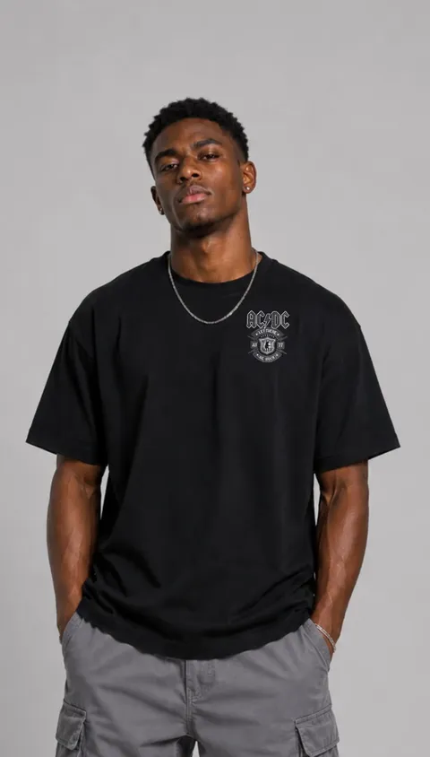 Remera Over AC/DC Be Rock, vista 2
