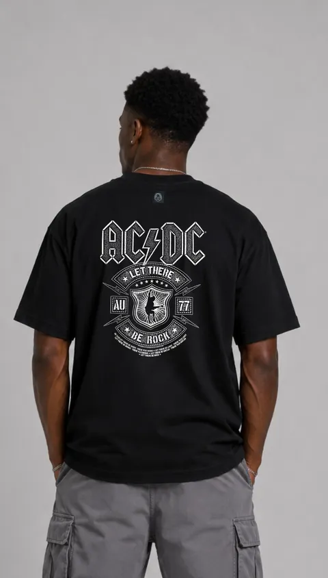 Remera Over AC/DC Be Rock, vista 1