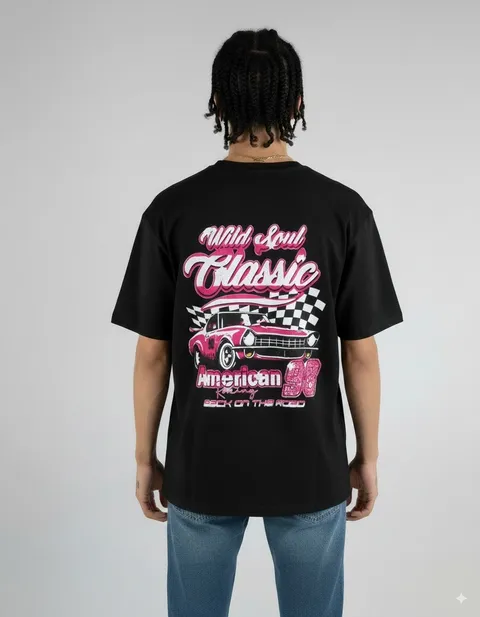Remera Over American 98, vista 1