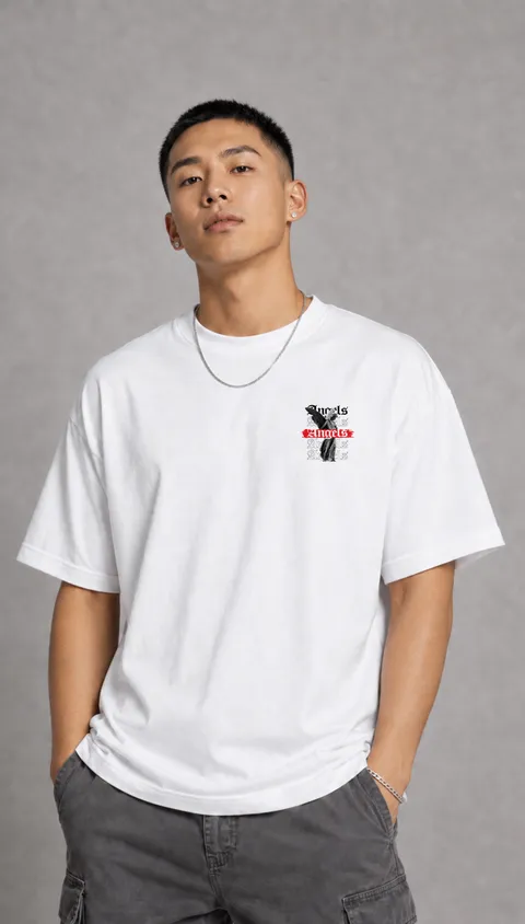 Remera Over Angels, vista 2