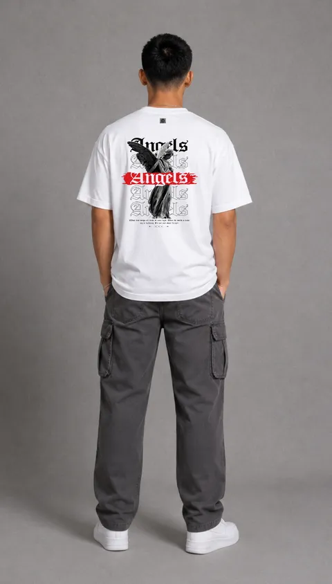 Remera Over Angels, vista 3