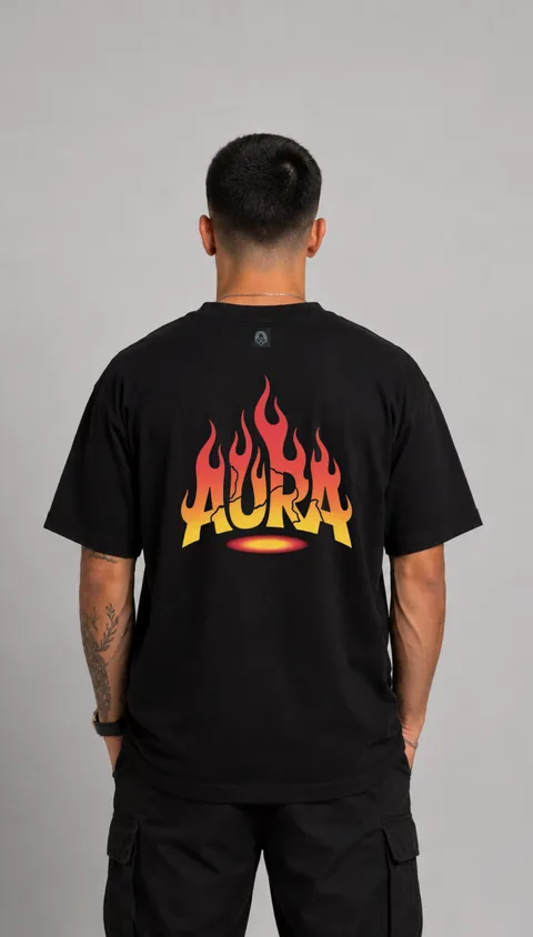 Remera Over Aura, vista 1