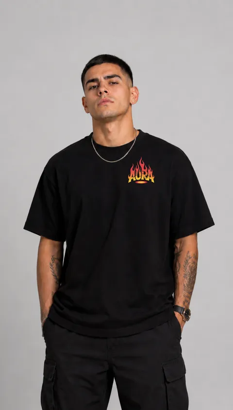 Remera Over Aura, vista 2
