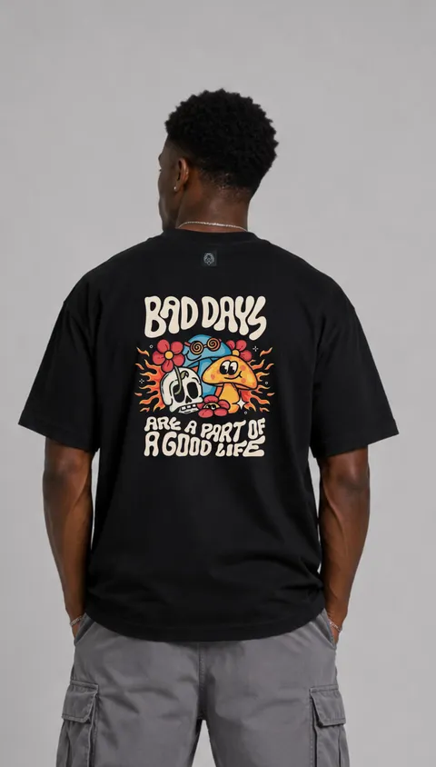 Remera Over Bad Days, vista 1