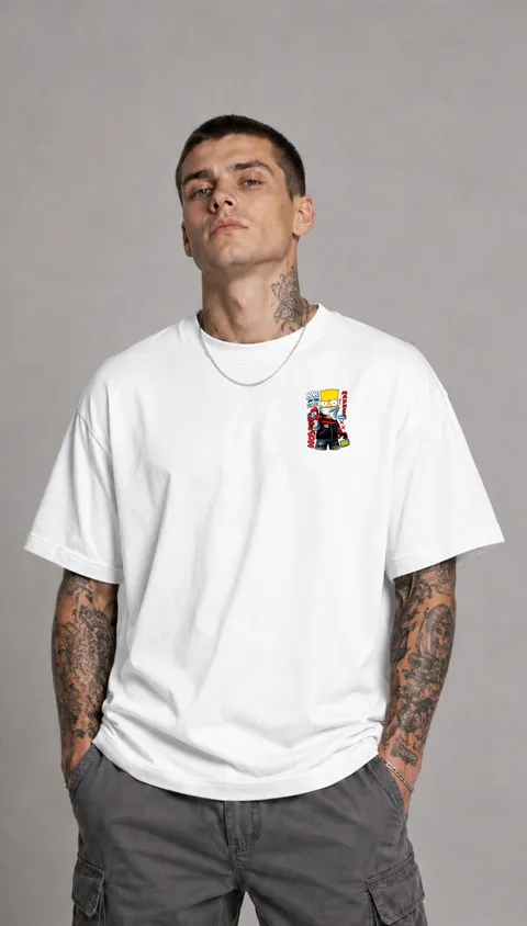 Remera Over Bart On The Street, vista 2