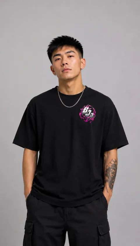 Remera Over Bdp, vista 2