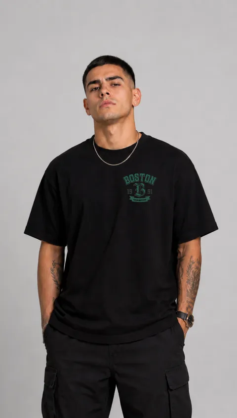 Remera Over Boston, vista 2