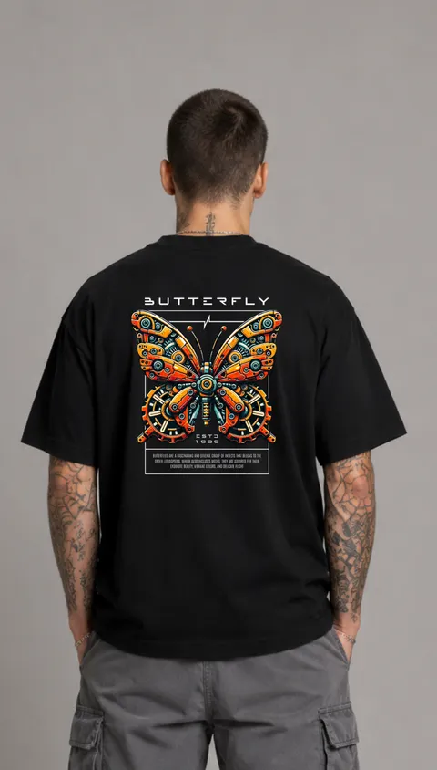 Remera Over Butterfly, vista 1