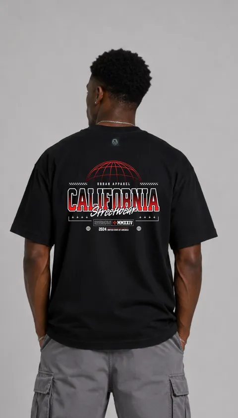 Remera Over California Street, vista 1