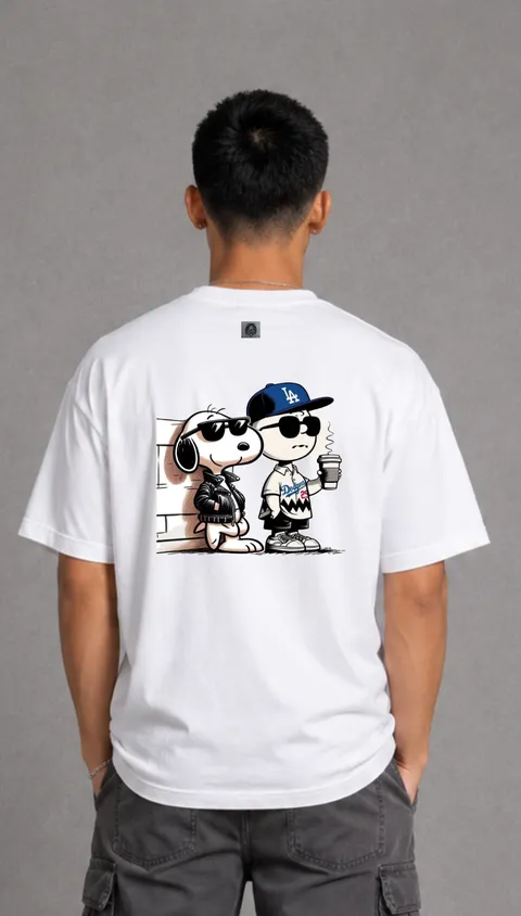 Remera Over Charlie & Snoopy, vista 1