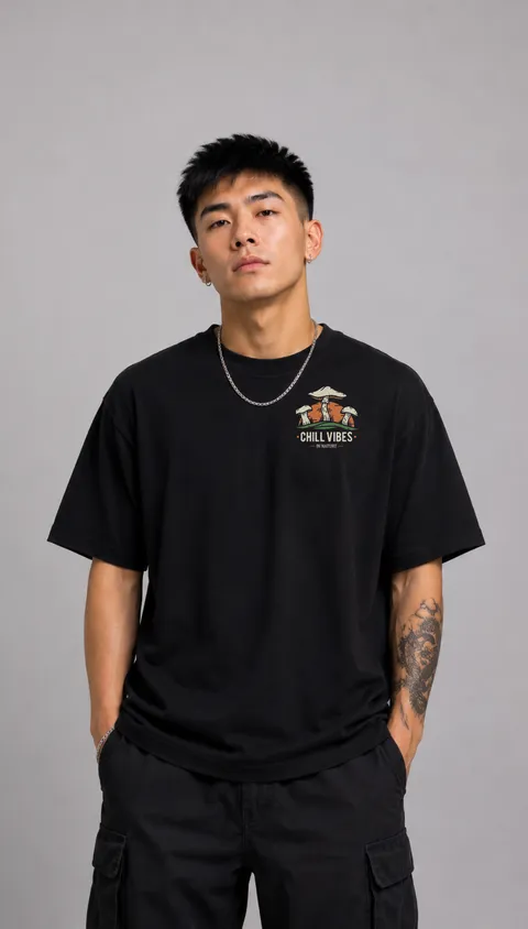 Remera Over Chill Vibes, vista 2