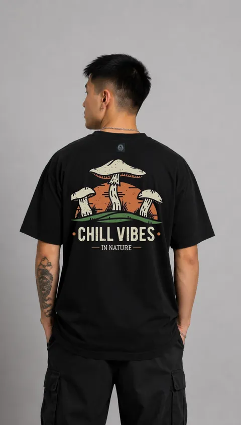 Remera Over Chill Vibes, vista 1