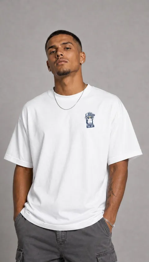 Remera Over Cool Boy, vista 2