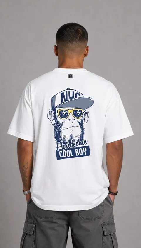 Remera Over Cool Boy, vista 1
