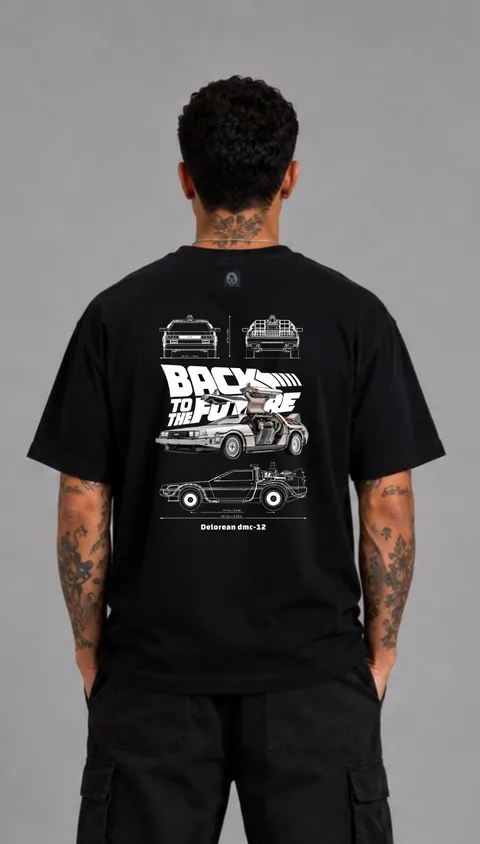 Remera Over Delorean, vista 1