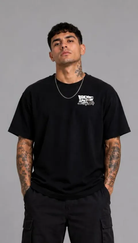 Remera Over Delorean, vista 2