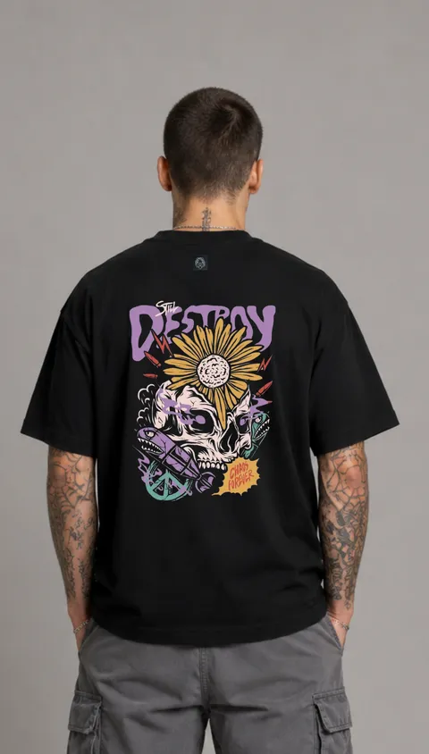 Remera Over Destroy, vista 1