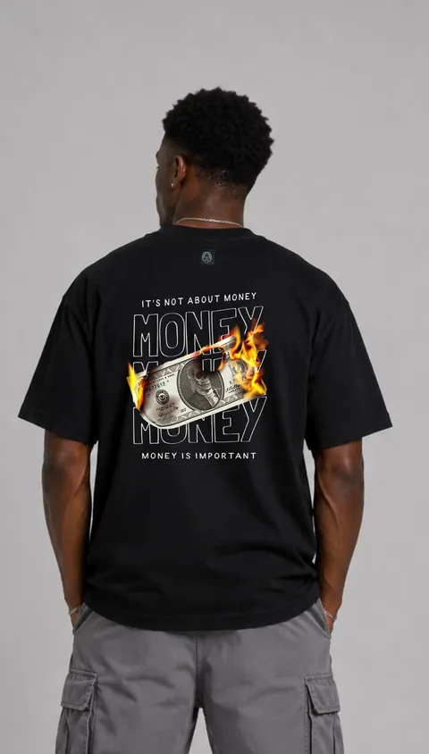 Remera Over Dollar Fire, vista 1