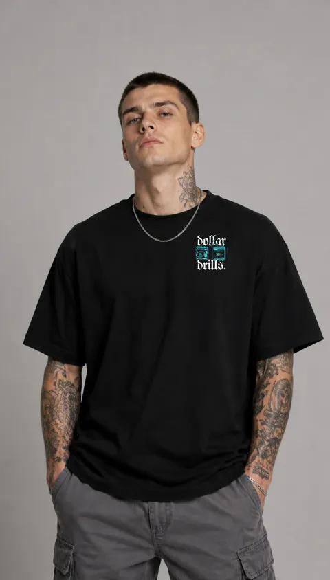 Remera Over Dollar Drills, vista 2
