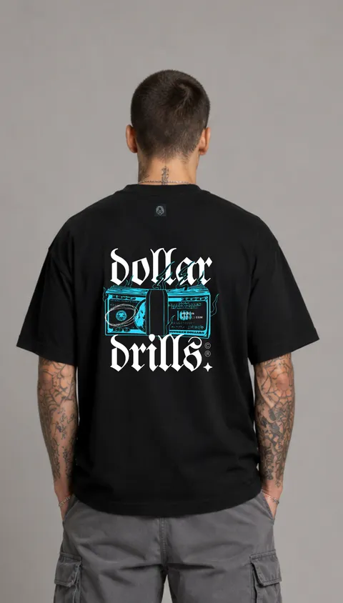 Remera Over Dollar Drills, vista 1