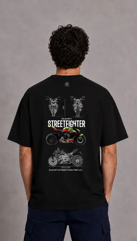 Remera Over Ducati Streetfighter, vista 1
