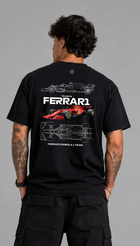 Remera Over Ferrari, vista 1