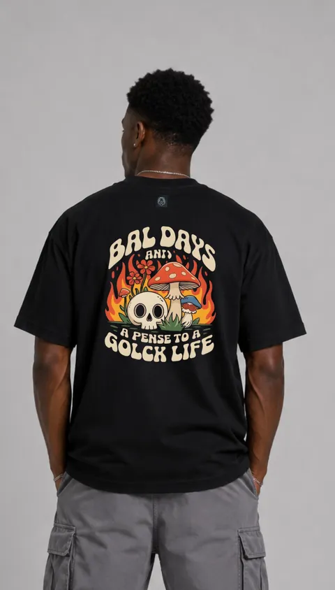 Remera Over Golck Life, vista 1