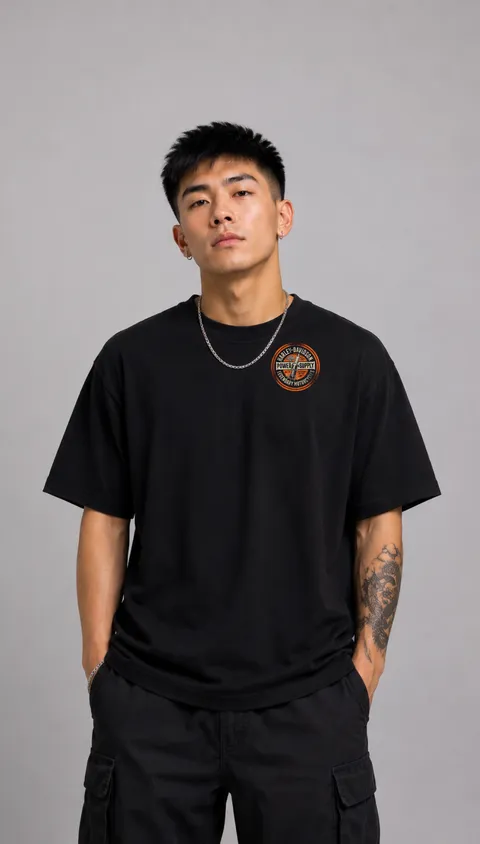 Remera Over Harley Pistons, vista 2