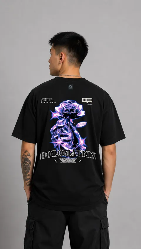 Remera Over Holomatrix, vista 1