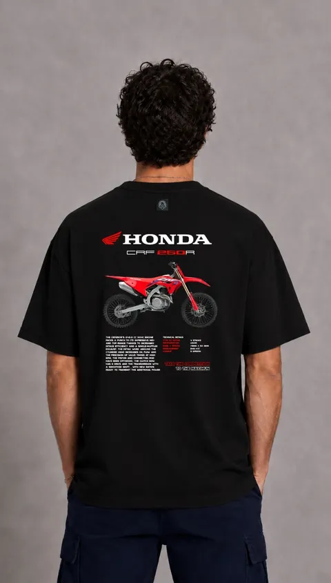 Remera Over Honda CRF 250R, vista 1