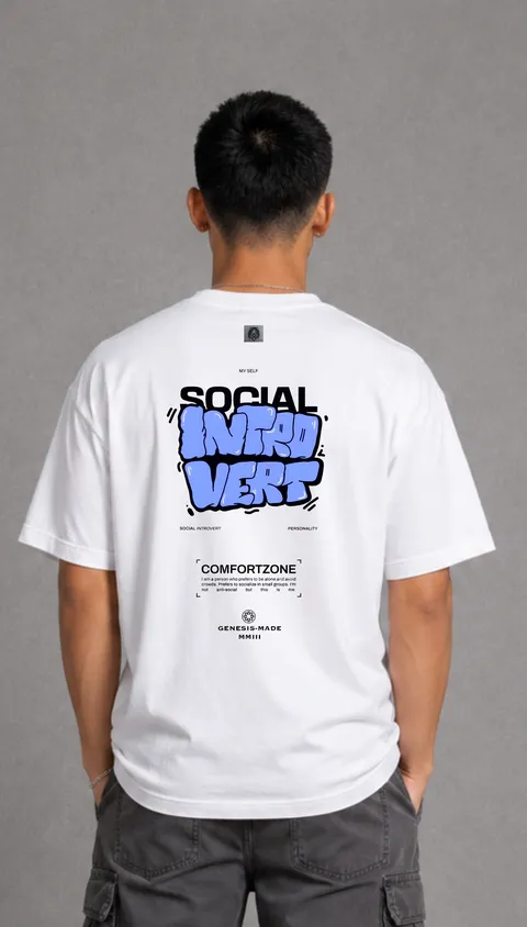 Remera Over Introvert, vista 1
