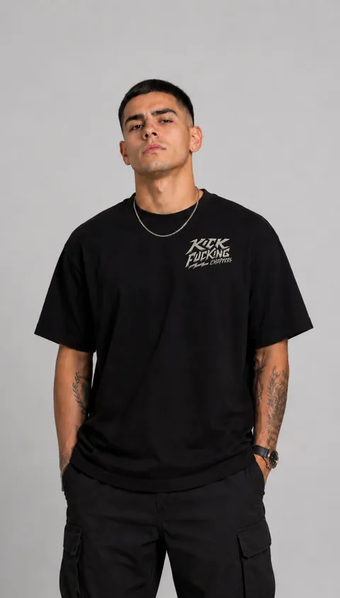 Remera Over Kick Fucking, vista 2