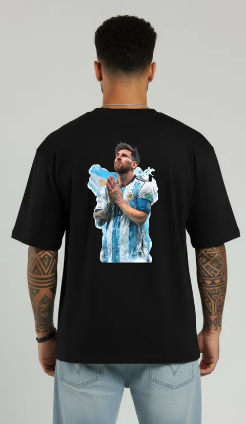 Remera Over Leo, vista 1