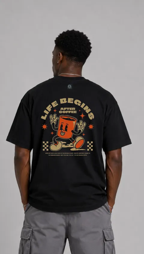 Remera Over Life Begins, vista 1