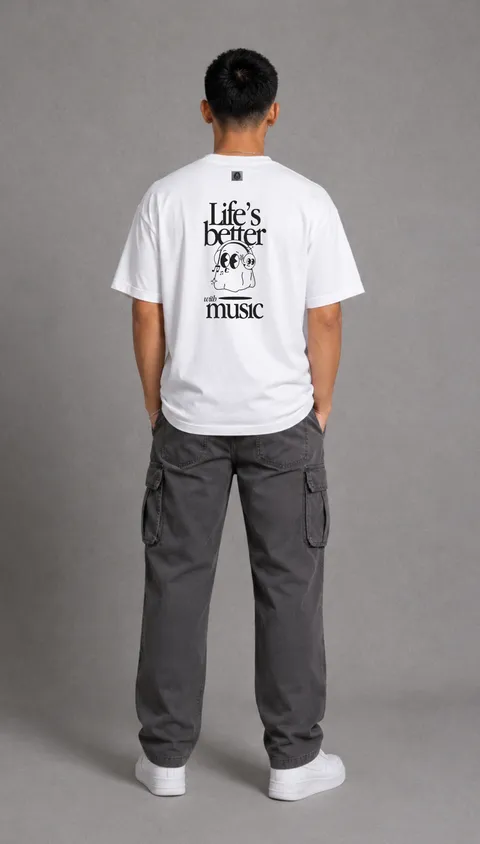 Remera Over Life´s Better, vista 3