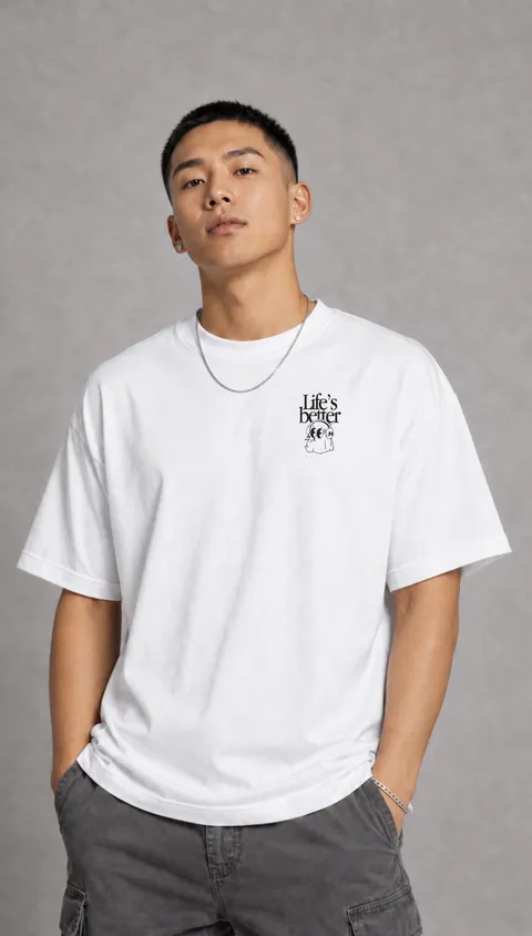 Remera Over Life´s Better, vista 2