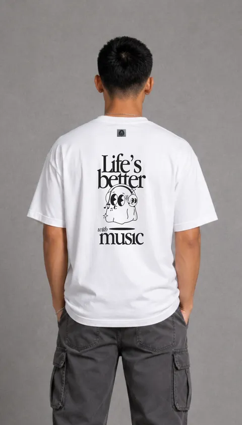 Remera Over Life´s Better, vista 1